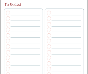 to-do list